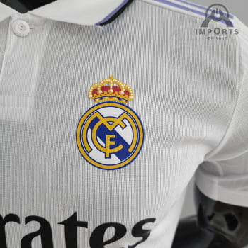 Camisa Real Madrid l 22/23 Versão Jogador + Personalização Grátis 