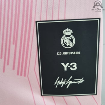 Camisa Real Madrid 22/23 Versão Torcedor Y-3 Ed. Comemorativa 120 anos + Personalização Grátis