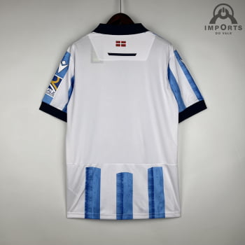 Camisa Real Sociedad I 23/24 Versão Torcedor + Personalização Grátis