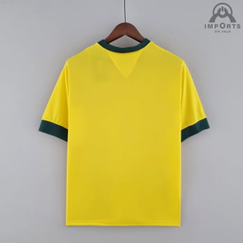 Camisa Retrô da Seleção Brasileira I 1970 Versão Torcedor + Personalização Grátis
