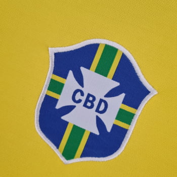 Camisa Retrô da Seleção Brasileira I 1970 Versão Torcedor + Personalização Grátis