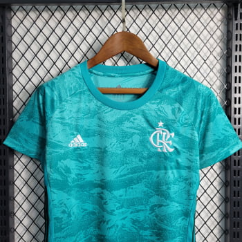 Camisa Retrô Flamengo 19/20 Versão Feminina Goleiro + Personalização Grátis 