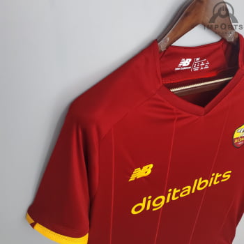 Camisa Roma I 21/22 Versão Torcedor + Personalização Grátis