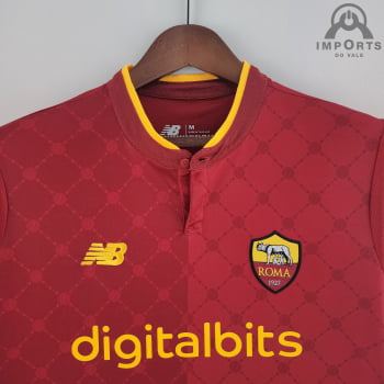 Camisa Roma l 22/23 Versão Torcedor + Personalização Grátis