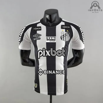 Camisa Santos ll 22/23 Versão Jogador + Patrocínios + Personalização Grátis