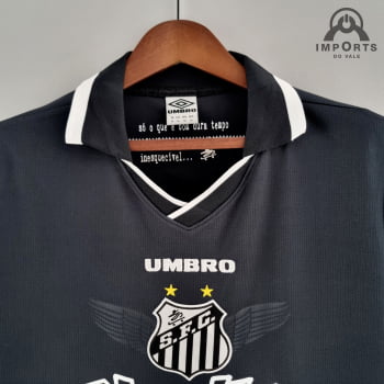 Camisa Santos 22/23 Versão Torcedor Ed. Especial Dias de Glória Preta + Personalização Grátis