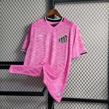 Camisa Santos 22/23 Versão Torcedor Ed. Especial Outubro Rosa + Personalização Grátis