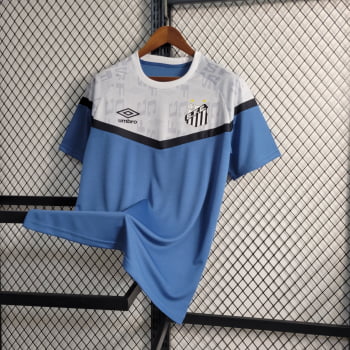 Camisa Santos 23/24 Treino - Azul/branca