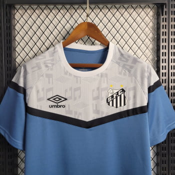 Camisa Santos 23/24 Treino - Azul/branca