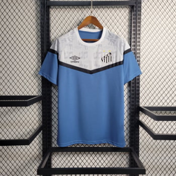 Camisa Santos 23/24 Treino - Azul/branca 
