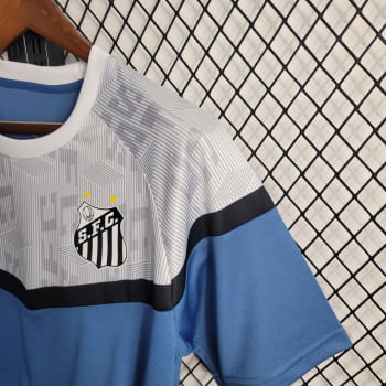 Camisa Santos 23/24 Treino - Azul/branca
