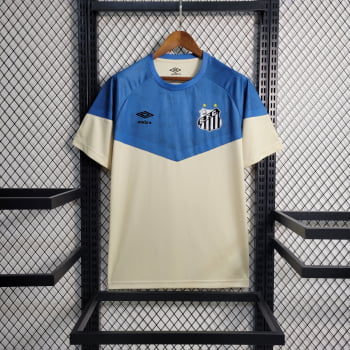Camisa Santos 23/24 Treino - Branca/azul 