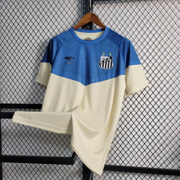 Camisa Santos 23/24 Treino - Branca/azul