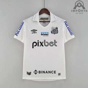 Camisa Santos l 22/23 Versão Torcedor + Patrocínios + Personalização Grátis