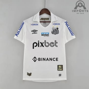 Camisa Santos l 22/23 Versão Torcedor + Patrocínios + Personalização Grátis