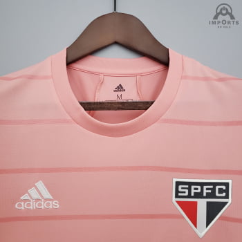 Camisa São Paulo 21/22 Ed. Especial Outubro Rosa Versão Torcedor + Personalização Grátis