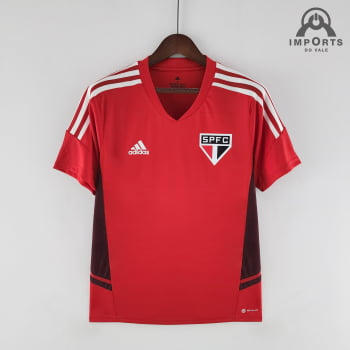 Camisa São Paulo 22/23 Treino - Vermelho 