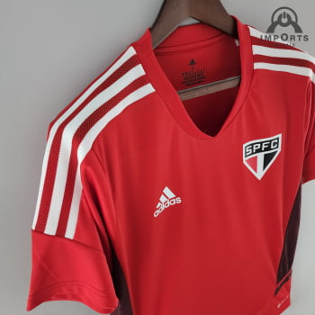 Camisa São Paulo 22/23 Treino - Vermelho