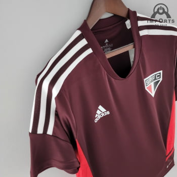 Camisa São Paulo 22/23 Treino - Vinho 