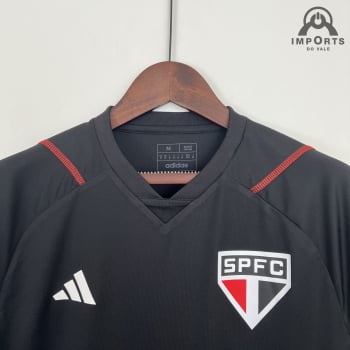 Camisa São Paulo 23/24 Versão Feminina Treino - Preta