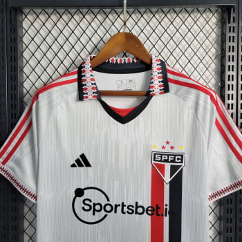 Camisa São Paulo 23/24 Versão Torcedor Ed. Especial Branca + Personalização Grátis