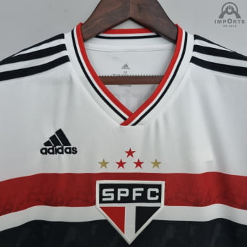 Camisa São Paulo I 22/23 + Versão Torcedor + Patrocínios + Personalização Grátis