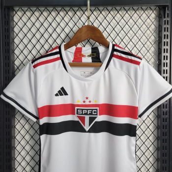 Camisa São Paulo I 23/24 Versão Feminina + Personalização Grátis 