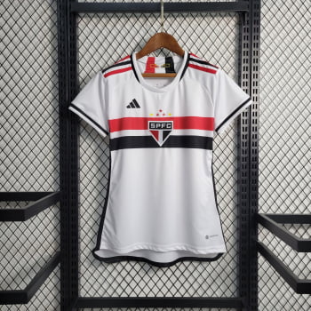 Camisa São Paulo I 23/24 Versão Feminina + Personalização Grátis 