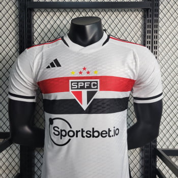 Camisa São Paulo I 23/24 Versão Jogador + Personalização Grátis 