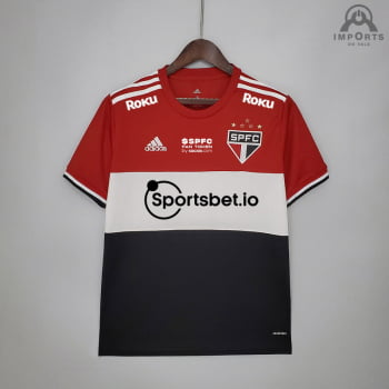Camisa São Paulo III 21/22 Versão Torcedor + Patrocínios + Personalização Grátis