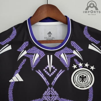 Camisa da Seleção Alemã 2022 Versão Torcedor Ed. Especial - Preta/azul