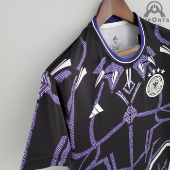 Camisa da Seleção Alemã 2022 Versão Torcedor Ed. Especial - Preta/azul