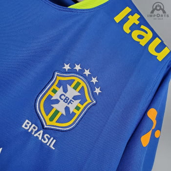 Camisa Seleção Brasileira 20/21 Treino - Azul