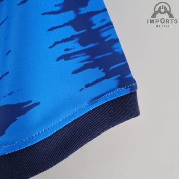 Camisa Seleção Brasileira 2022 Versão Torcedor Clássica Azul + Personalização Grátis