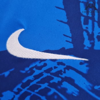 Camisa Seleção Brasileira 2022 Versão Torcedor Clássica Azul + Personalização Grátis