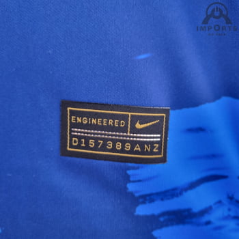 Camisa Seleção Brasileira 2022 Versão Torcedor Clássica Azul + Personalização Grátis
