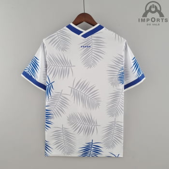 Camisa da Seleção Brasileira 2022 Clássica Branca Versão Torcedor + Personalização Grátis 