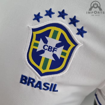 Camisa da Seleção Brasileira 2022 Gola Polo Branca Camisa da Seleção Brasileira 2022 Gola Polo Branca
