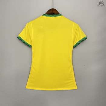 Camisa Seleção Brasileira I 2020 Versão Torcedor Feminina + Personalização Grátis