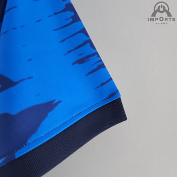 Camisa da Seleção Brasileira 2022 Versão Feminina Clássica Azul + Personalização Grátis