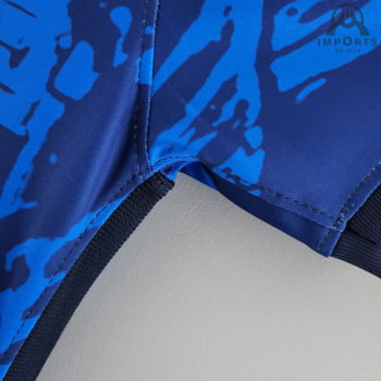 Camisa da Seleção Brasileira 2022 Versão Feminina Clássica Azul + Personalização Grátis