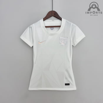 Camisa da Seleção Inglesa I 22/23 Versão Feminina + Personalização Grátis Camisa da Seleção Inglesa I 22/23 Versão Feminina + Personalização Grátis