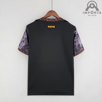 Camisa da Seleção Holandesa 2022 Versão Torcedor Ed. Especial - Preta