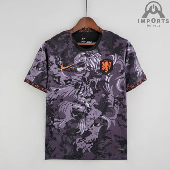 Camisa da Seleção Holandesa 2022 Versão Torcedor Ed. Especial - Preta Camisa da Seleção Holandesa 2022 Versão Torcedor Ed. Especial - Preta