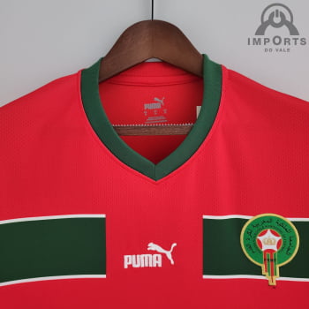 Camisa da Seleção Marroquina l 2022 Versão Torcedor + Personalização Grátis