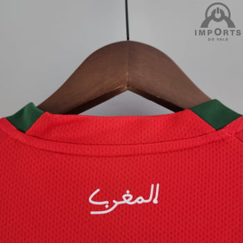 Camisa da Seleção Marroquina l 2022 Versão Torcedor + Personalização Grátis