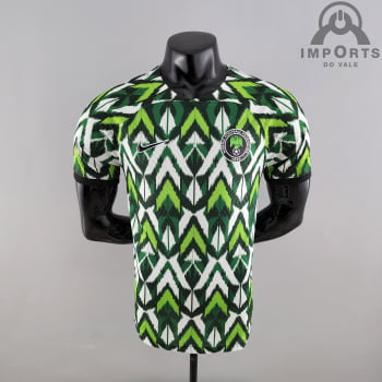 Camisa da Seleção Nigeriana 2022 Versão Jogador Branca/verde + Personalização Grátis Camisa da Seleção Nigeriana 2022 Versão Jogador Branca/verde + Personalização Grátis