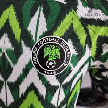 Camisa da Seleção Nigeriana 2022 Versão Jogador Branca/verde + Personalização Grátis Camisa da Seleção Nigeriana 2022 Versão Jogador Branca/verde + Personalização Grátis
