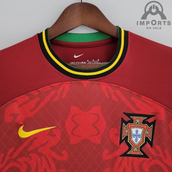Camisa da Seleção Portuguesa 2022 Versão Torcedor Ed. Especial - Vermelha