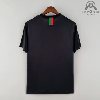 Camisa da Seleção Portuguesa 2022 Concept Preta Versão Torcedor + Personalização Grátis